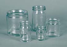 JAR GLASS FLINT STRAIGHT SIDED 32OZ - Jar Glass